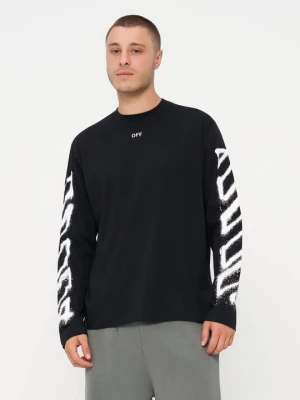 T-shirt z nadrukiem Off White czarny