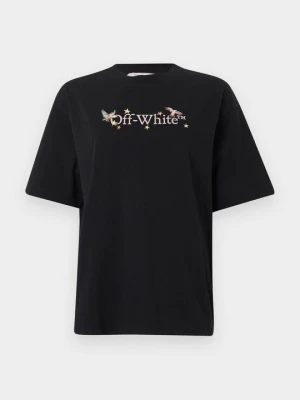 T-shirt z nadrukiem Off White czarny