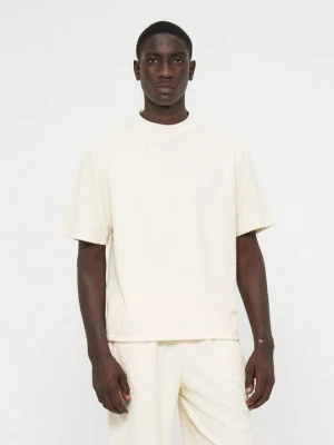 T-shirt z nadrukiem Off White jasnożółty
