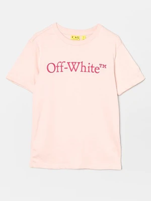T-shirt z nadrukiem Off White mauve