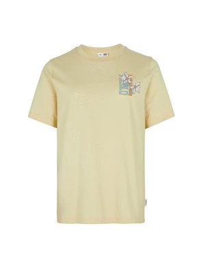 T-shirt z nadrukiem O'Neill beżowy