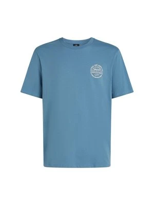 T-shirt z nadrukiem O'Neill niebieski
