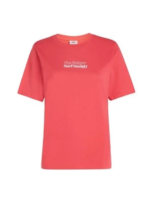 T-shirt z nadrukiem O'Neill jasnoróżowy