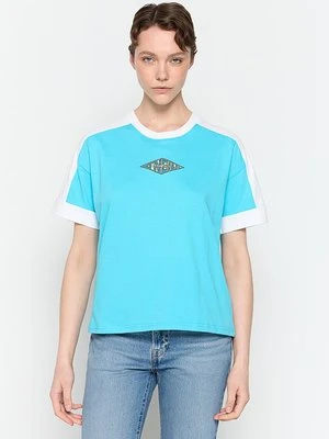 T-shirt z nadrukiem O'Neill jasnoniebieski