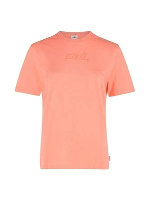 T-shirt z nadrukiem O'Neill jasnoróżowy