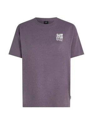 T-shirt z nadrukiem O'Neill fioletowy