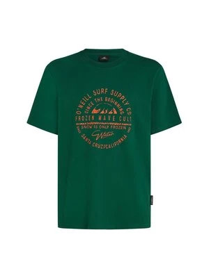 T-shirt z nadrukiem O'Neill zielony