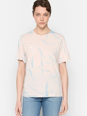 T-shirt z nadrukiem O'Neill jasnoróżowy