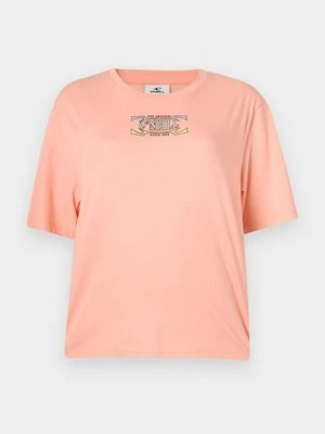 T-shirt z nadrukiem O'Neill koralowy
