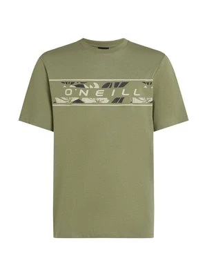T-shirt z nadrukiem O'Neill zielony
