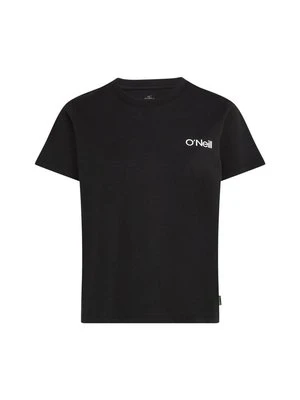 T-shirt z nadrukiem O'Neill czarny melanż