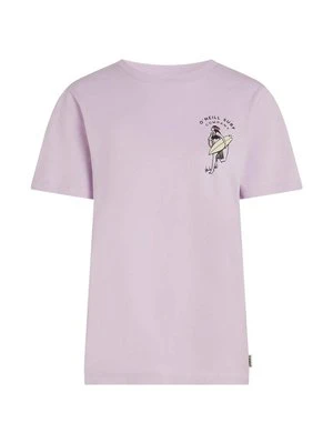 T-shirt z nadrukiem O'Neill fioletowy