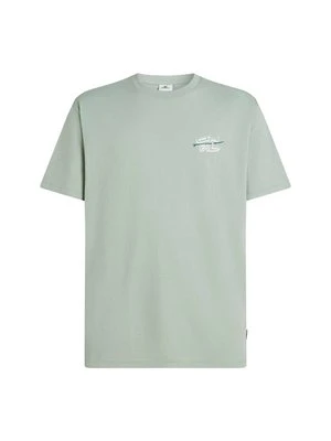 T-shirt z nadrukiem O'Neill miętowy