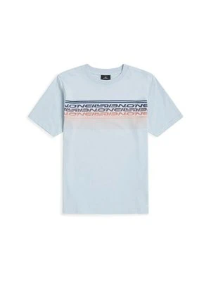 T-shirt z nadrukiem O'Neill jasnoniebieski