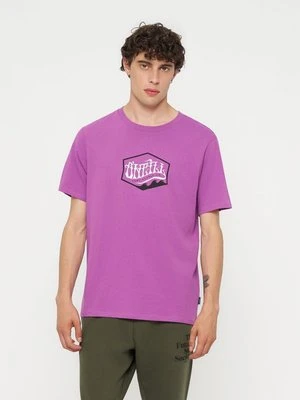 T-shirt z nadrukiem O'Neill ciemnoczerwony