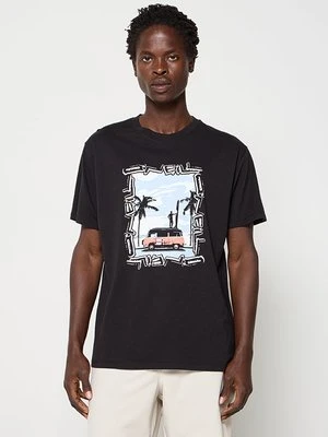 T-shirt z nadrukiem O'Neill czarny