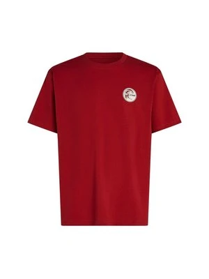 T-shirt z nadrukiem O'Neill czerwony