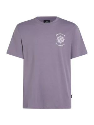 T-shirt z nadrukiem O'Neill fioletowy