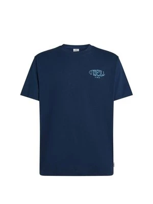 T-shirt z nadrukiem O'Neill granatowy