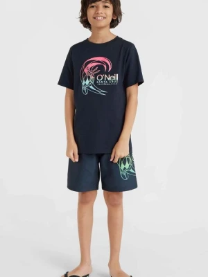 T-shirt z nadrukiem O'Neill granatowy