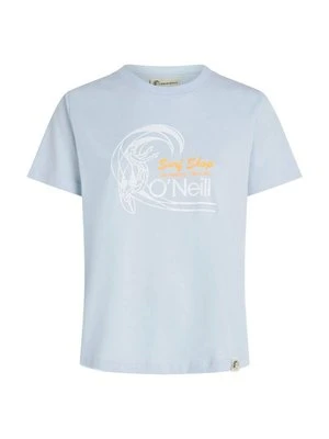 T-shirt z nadrukiem O'Neill jasnoniebieski