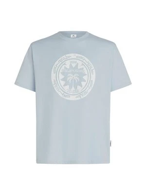 T-shirt z nadrukiem O'Neill jasnoniebieski