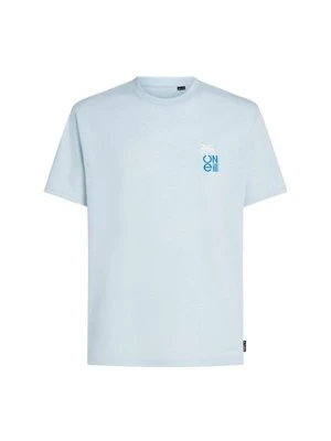 T-shirt z nadrukiem O'Neill jasnoniebieski