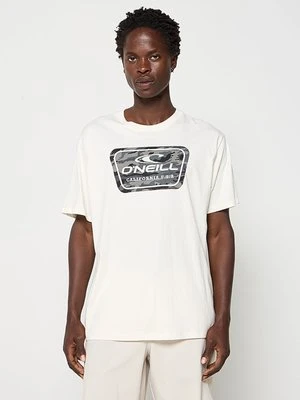T-shirt z nadrukiem O'Neill mleczny