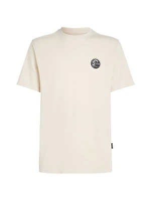 T-shirt z nadrukiem O'Neill mleczny