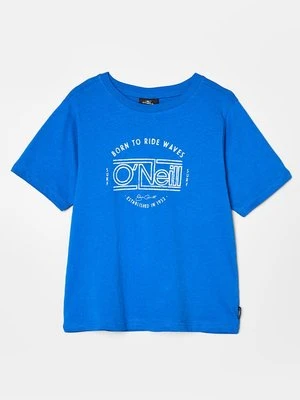 T-shirt z nadrukiem O'Neill niebieski
