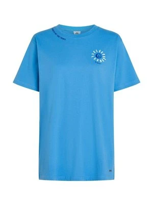 T-shirt z nadrukiem O'Neill niebieski