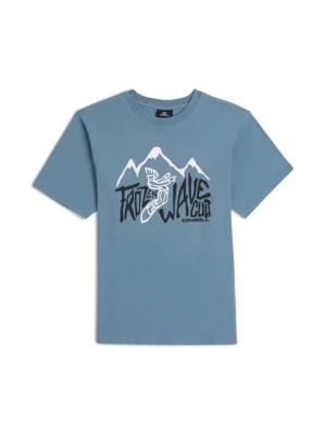 T-shirt z nadrukiem O'Neill niebieski