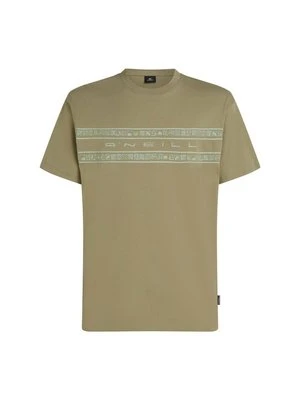 T-shirt z nadrukiem O'Neill zielony