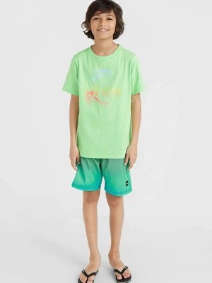 T-shirt z nadrukiem O'Neill zielony neon