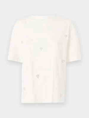 T-shirt z nadrukiem Only biały