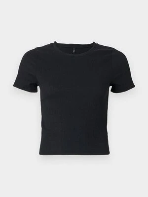 T-shirt z nadrukiem Only czarny