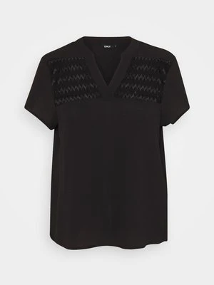 T-shirt z nadrukiem Only czarny