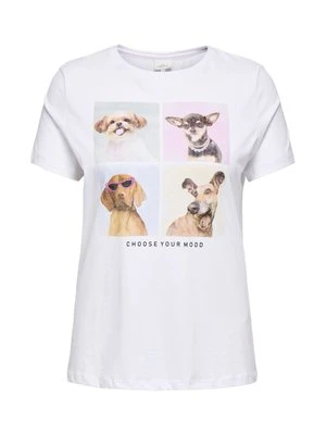 T-shirt z nadrukiem ONLY Carmakoma