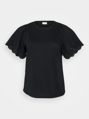 T-shirt z nadrukiem ONLY Carmakoma czarny