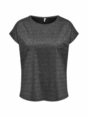 T-shirt z nadrukiem ONLY Carmakoma czarny
