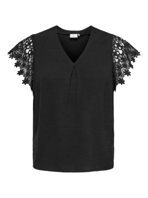 T-shirt z nadrukiem ONLY Carmakoma czarny
