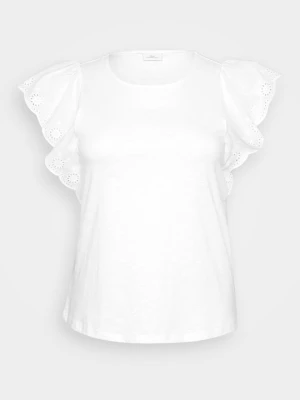 T-shirt z nadrukiem ONLY Carmakoma mleczny