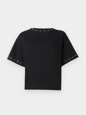 T-shirt z nadrukiem Only czarny