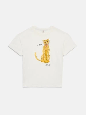 T-shirt z nadrukiem ONLY GIRLS różowy