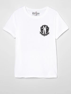 T-shirt z nadrukiem ONLY GIRLS biały