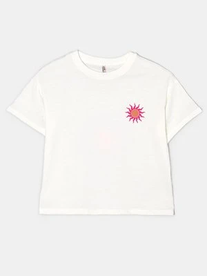 T-shirt z nadrukiem ONLY GIRLS jasnoszary