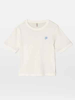 T-shirt z nadrukiem ONLY GIRLS mleczny