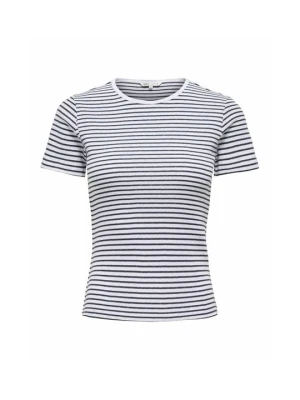 T-shirt z nadrukiem Only granatowy