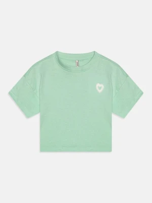 T-shirt z nadrukiem ONLY MINI miętowy