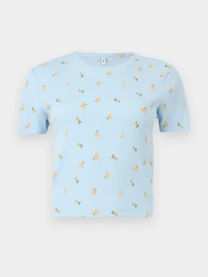T-shirt z nadrukiem Only niebieski